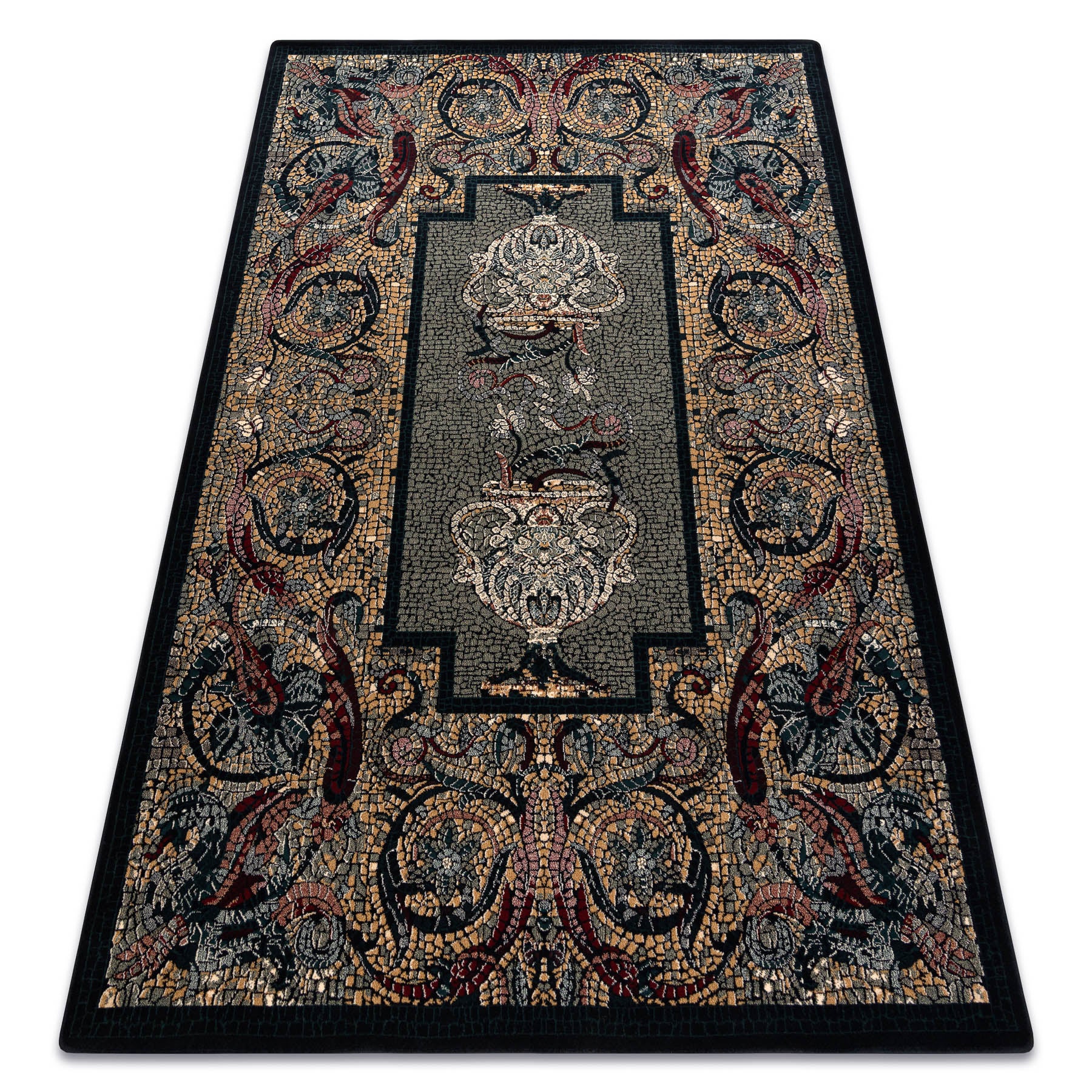 Dywan wełniany POLONIA Mozaika orientalny granat 200x300 cm