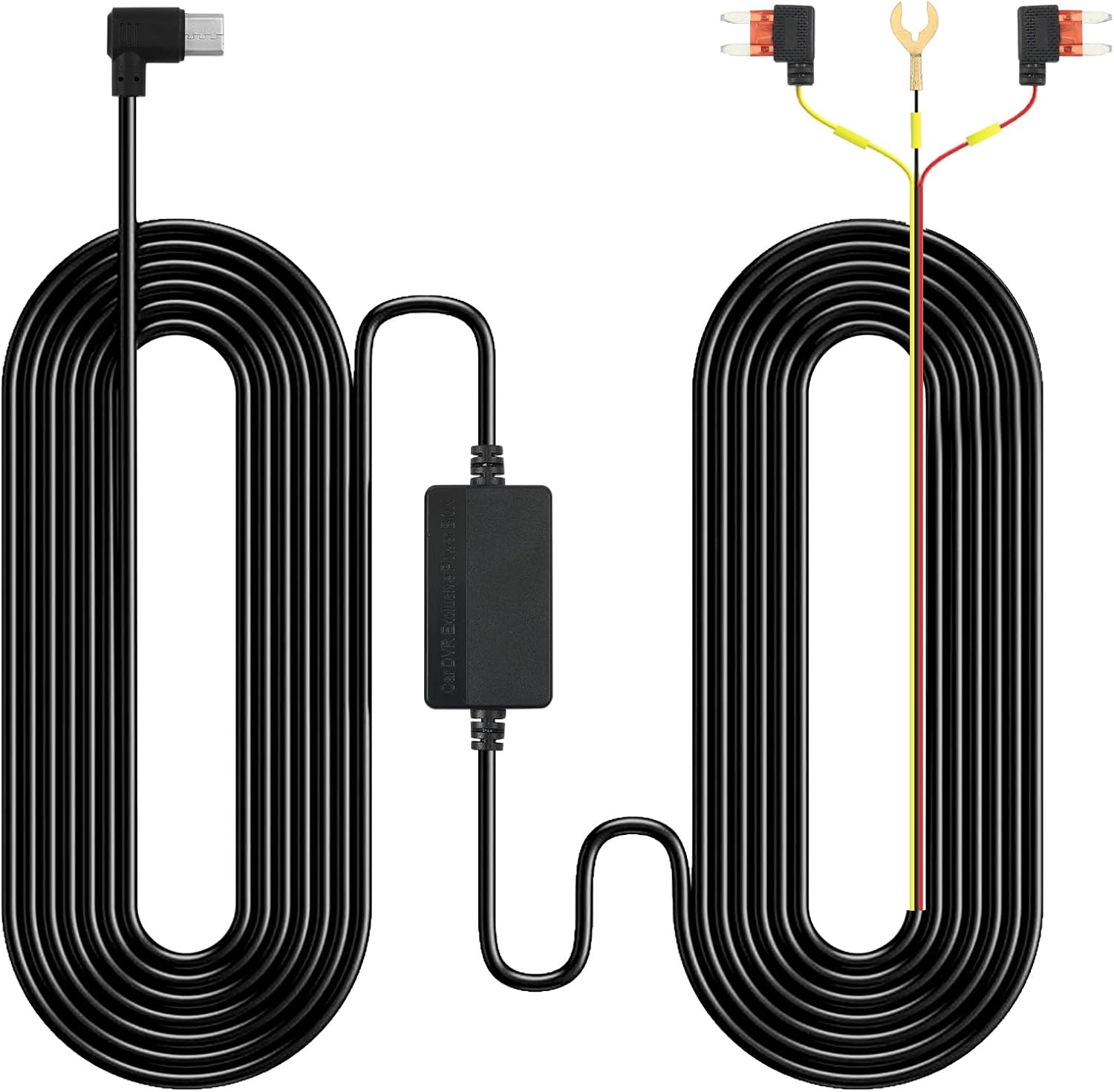 Zestaw okablowania kamery samochodowej USB-C – konwerter 12–24 V na 5 V/2,5 A z zabezpieczeniem podnapięciowym