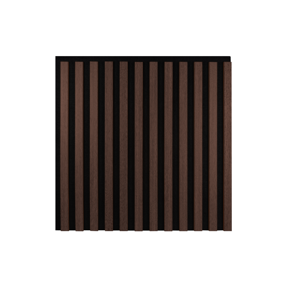 Lamele ścienne na czarnym filcu 12L Marbet Design WOODLINE 60x60 cm Dąb ciemny 1 szt.