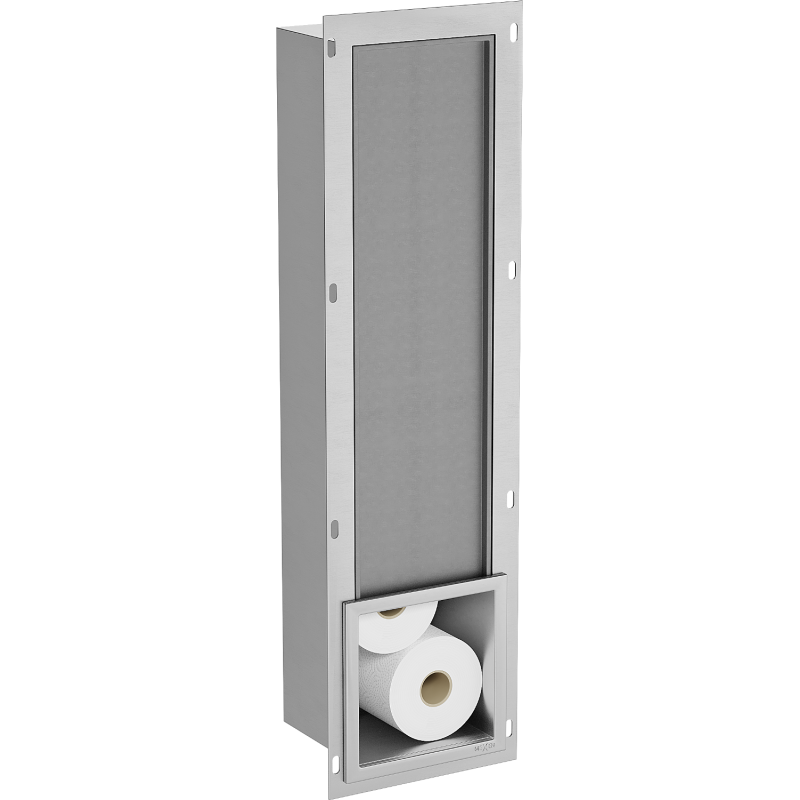 Mexen X-Wall-B magazynek na papier toaletowy, inox - 1915