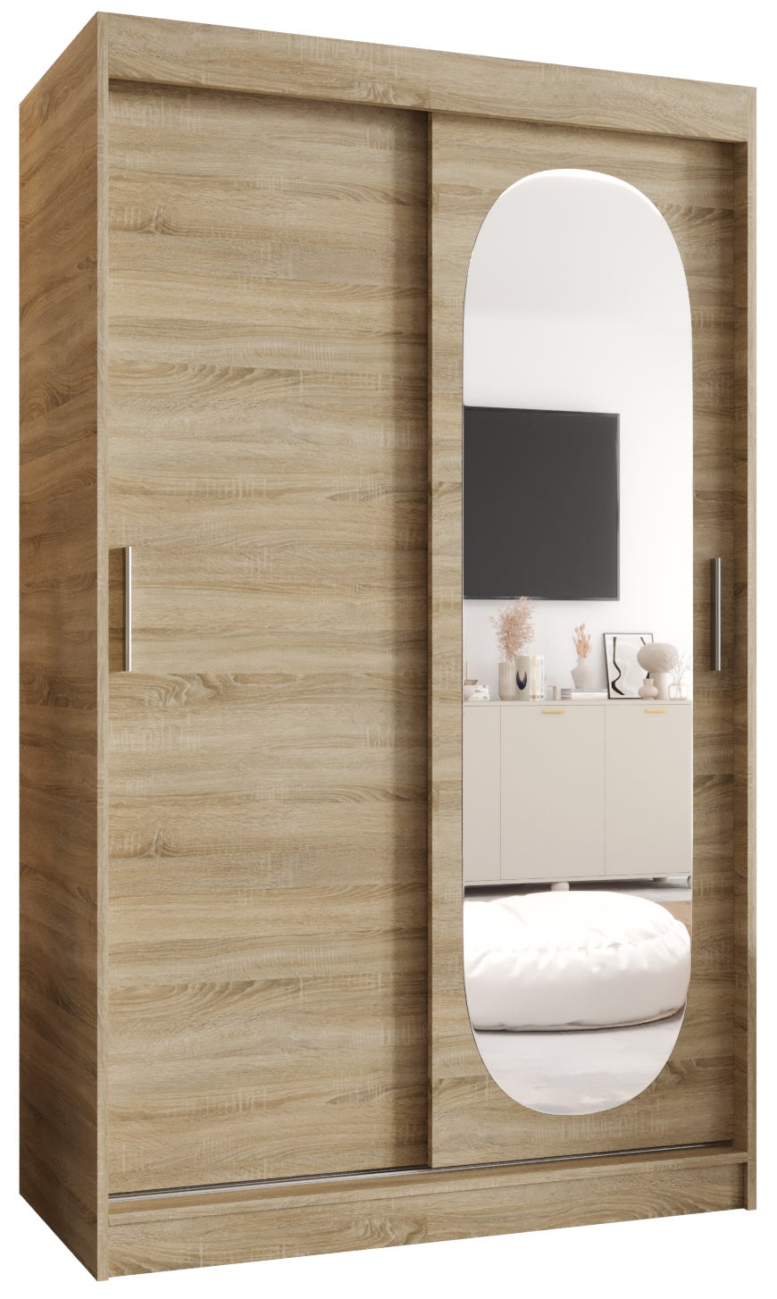 Szafa przesuwna garderoba ROYAL 120 x 62 x 200 cm Sonoma