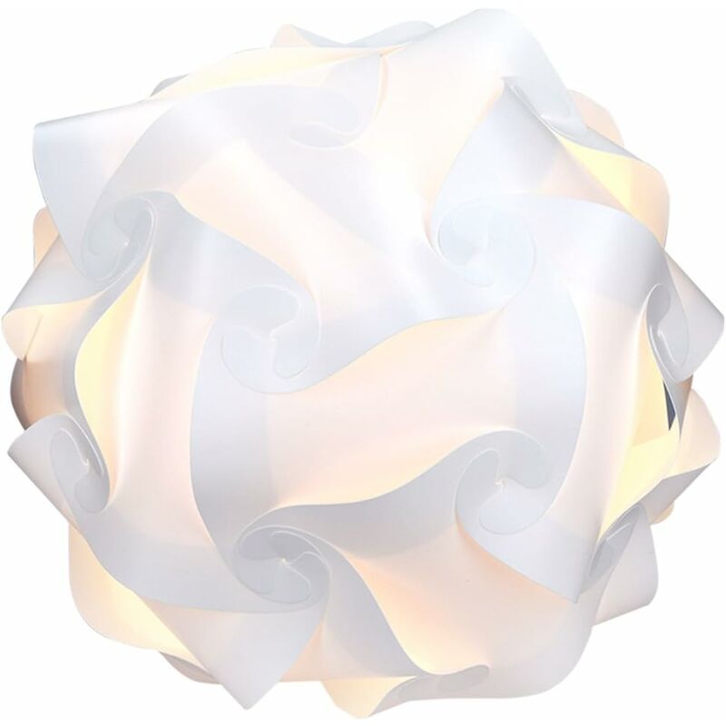 Lampa Puzzle z abażurem - Lampa sufitowa lub nocna IQ - Białe światło - Średnica ok. 30 cm, Wersal