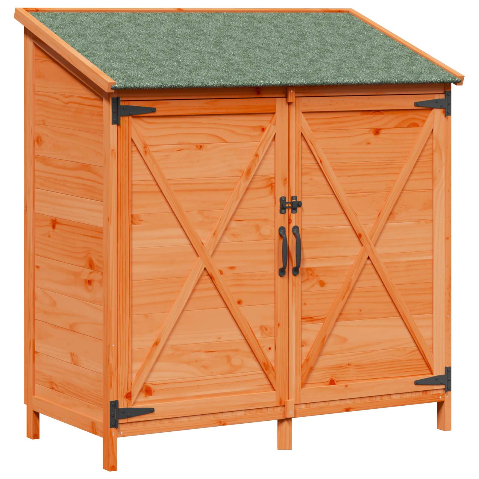 Domek Ogrodowy Drewniany 106x56 cm Brązowy