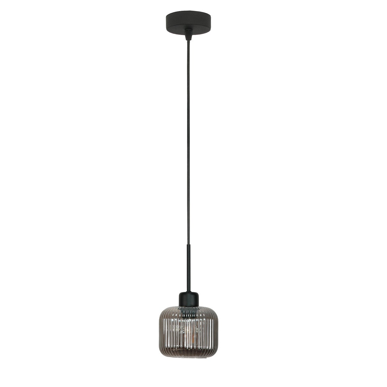 Lampa wisząca pojedyncza industrialna loft do jadalni nad stół BEKA GREY 1xE27 Edylit