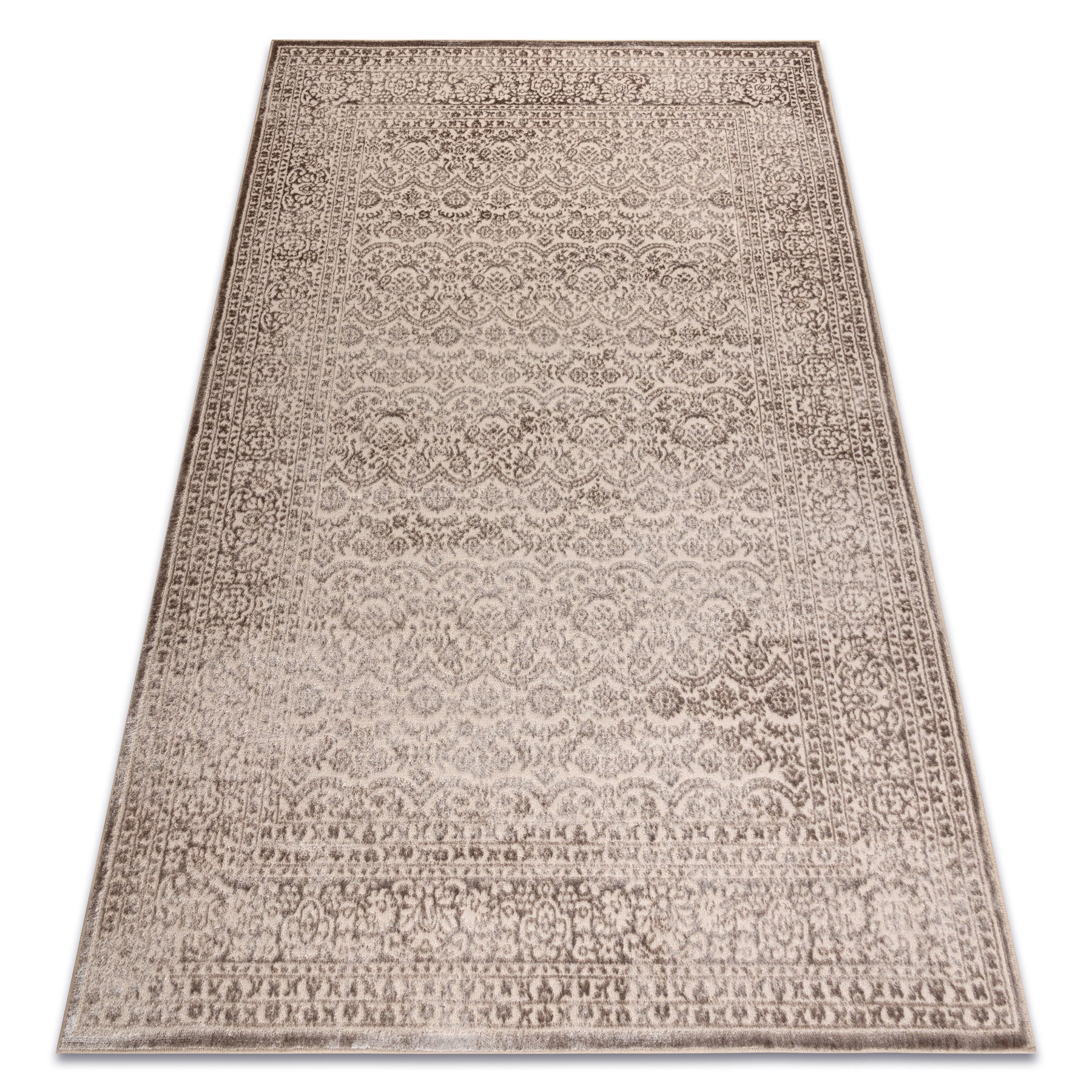 Dywan AURA J1361 beż - Ramka, ornament, strukturalny, nowoczesny 180x270 cm