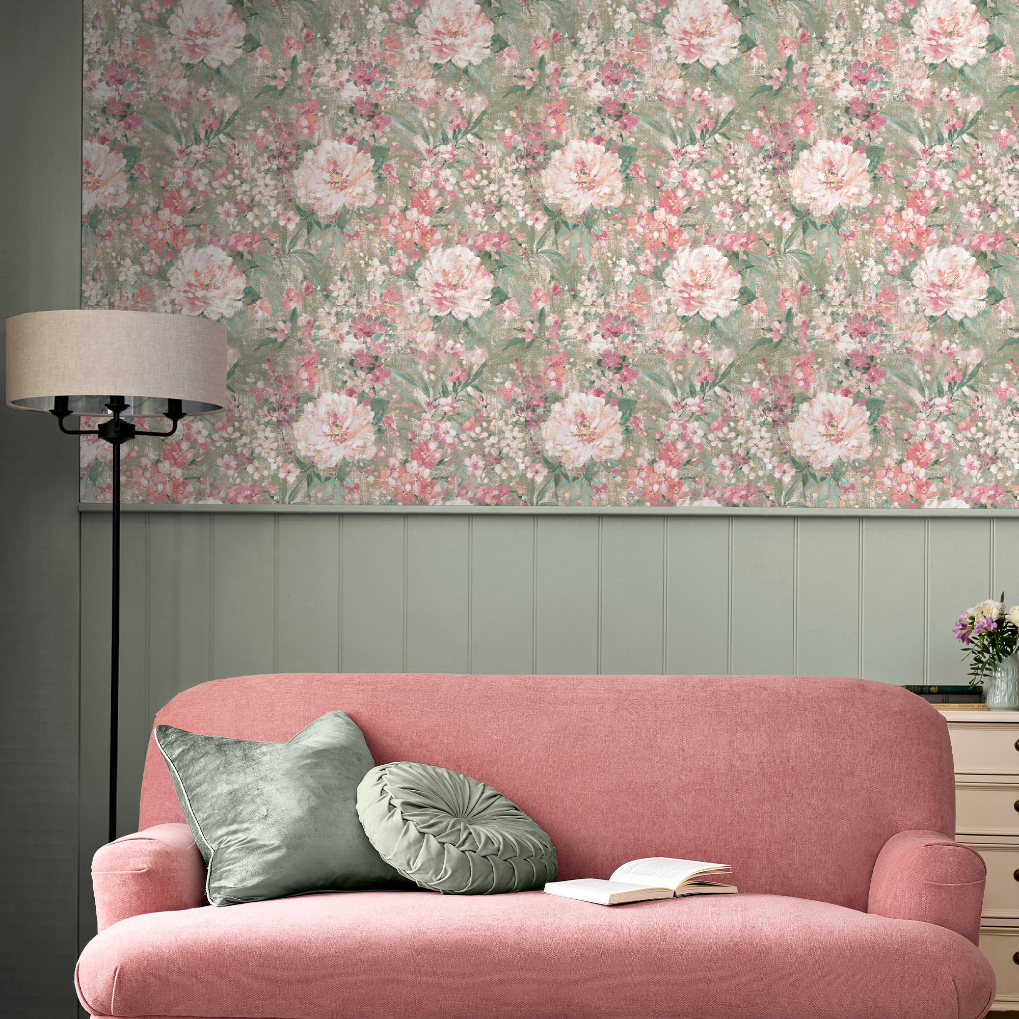 Laura Ashley Tapeta filzelinowa MAYVILLE 10 m x 52 cm 10 m x 52 cm