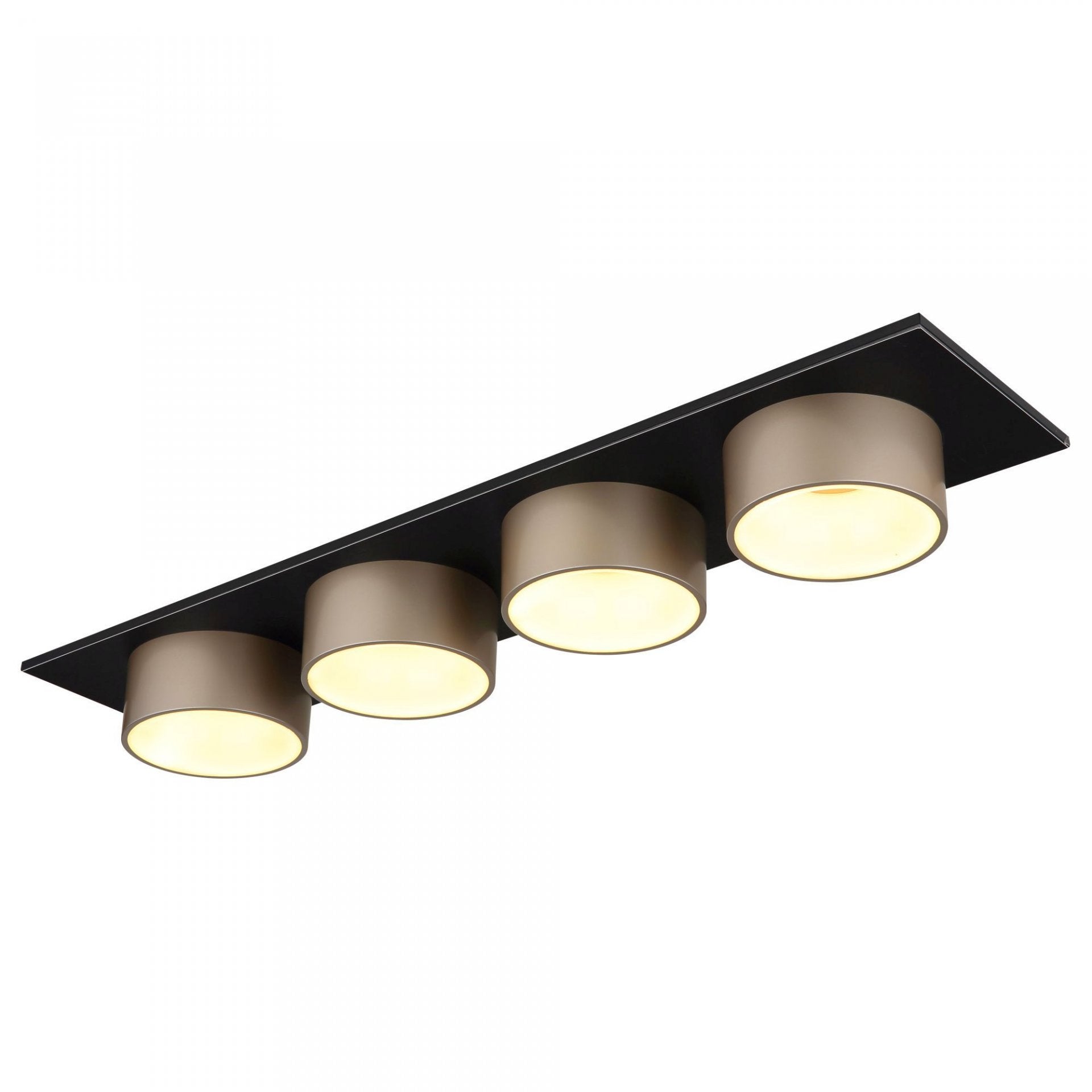 Czteroświatowa lampa sufitowa Raymond z szampanem - 56964-4