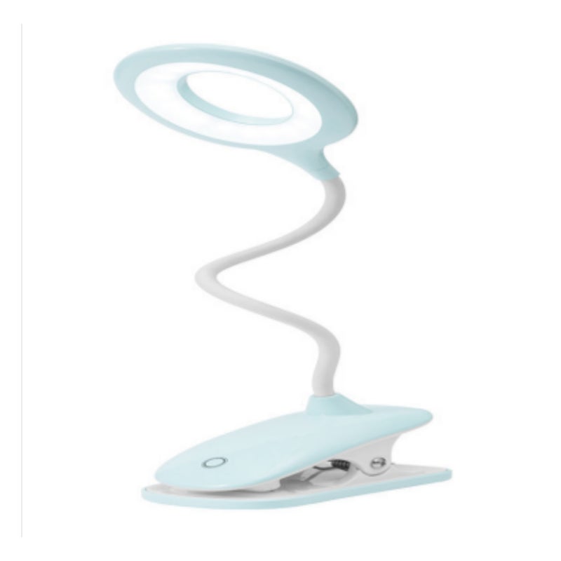 Lampka do czytania LED Lampki z klipsem Lampka biurkowa dla dzieci z elastycznym przegubem USB do ładowania e-czytników do nauki i pracy