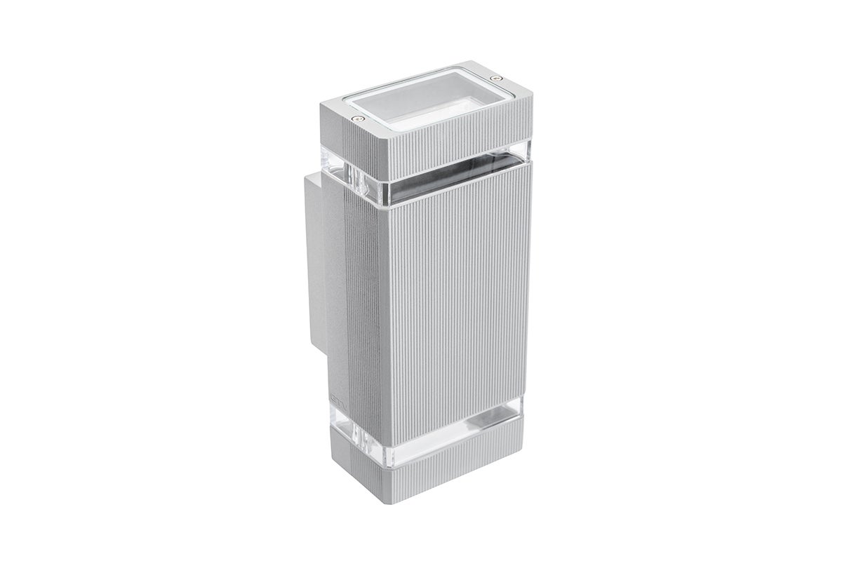 Oprawa natynkowa NESSA, 2x GU10 max 50W, dwukierunkowa, szara, IP54, do wnętrz i na zewnątrz – GTV LIGHTING