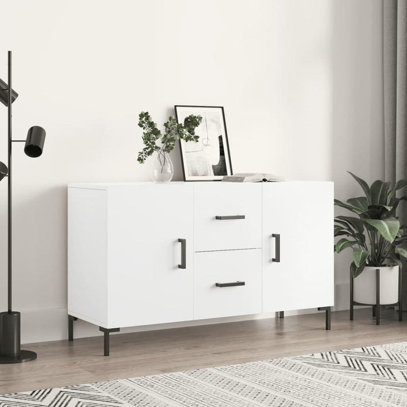 vidaXL Komoda, biała, 100x36x60 cm, materiał drewnopochodny