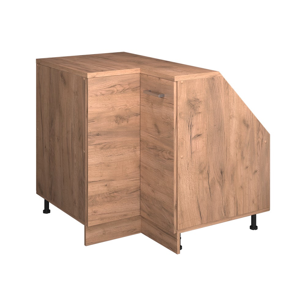 Vicco Szafa skosna Szafka narożna Rion, Złoty dąb energetyczny, 75.6 x 81.6 cm z 1 drzwiami, korpus szafy głębokość 60 cm