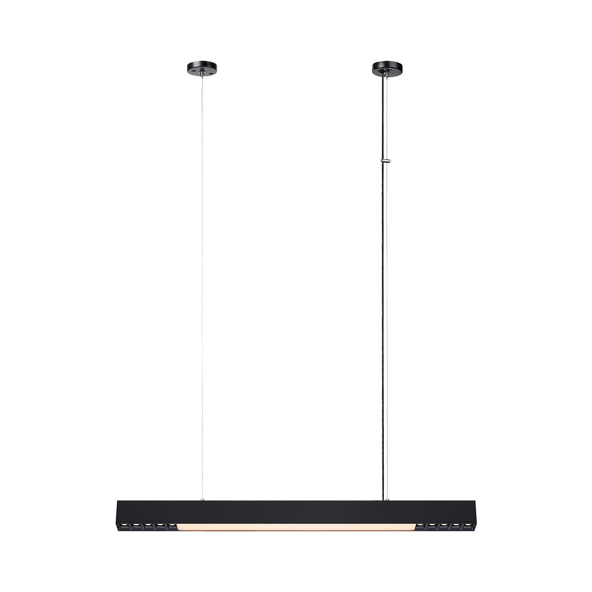 Lampa wisząca / sufitowa nowoczesna czarna liniowa 80 cm zmienna barwa LED 32W CALI Light Prestige