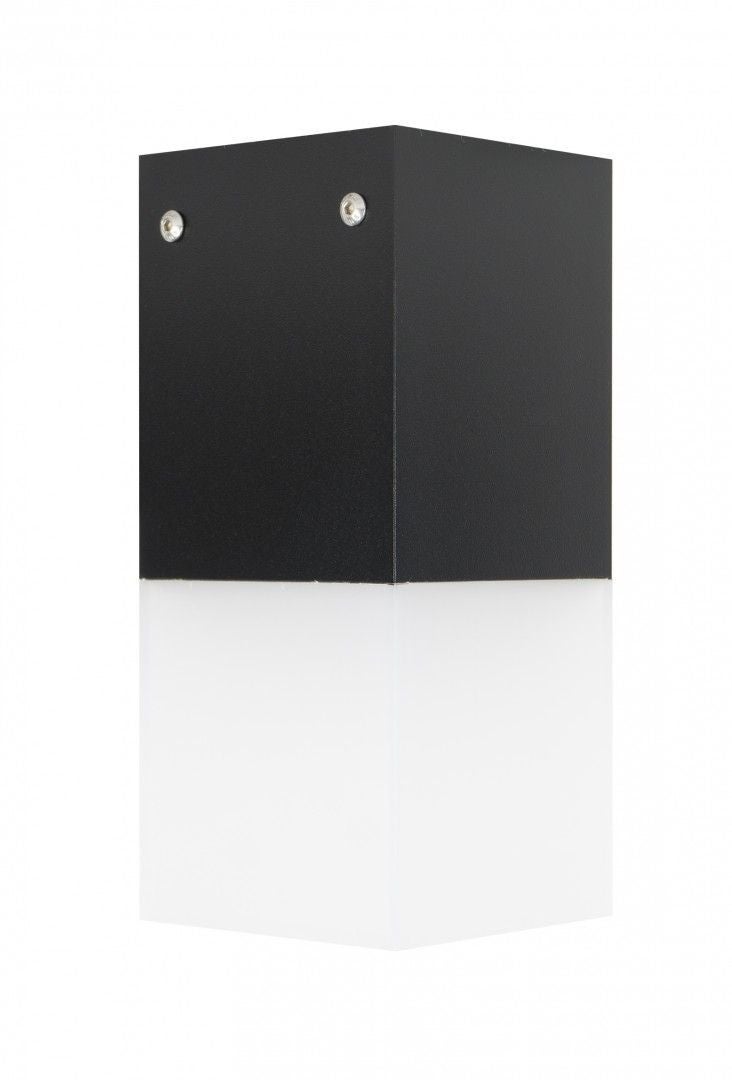 Lampa sufitowa zewnętrzna Cube czarna 1xE27x20W wym: 22 x 10 x 10 cm aluminium SU-MA