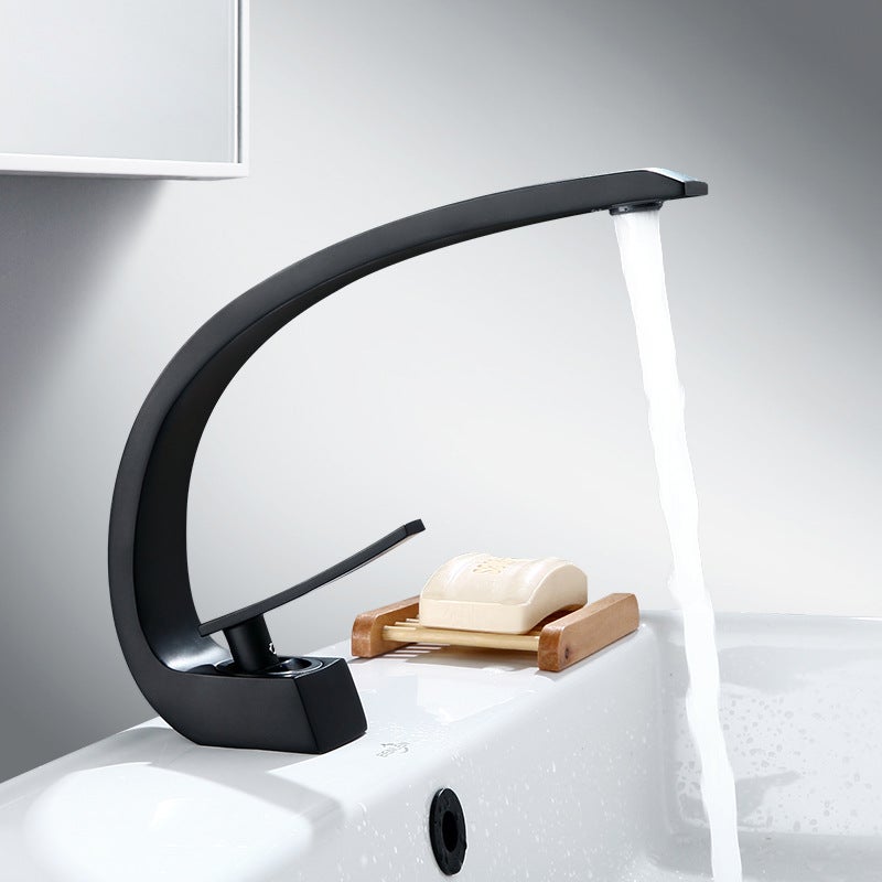 Bateria umywalkowa do łazienki, bateria umywalkowa jednouchwytowa o unikalnym designie, bateria mieszakowa do umywalki G3/8 60 cm