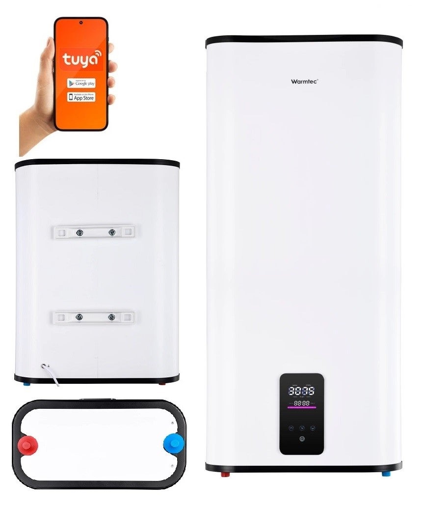Bojler elektryczny 100l pojemnościowy Wi-Fi pionowy wyświetlacz Warmtec BP100