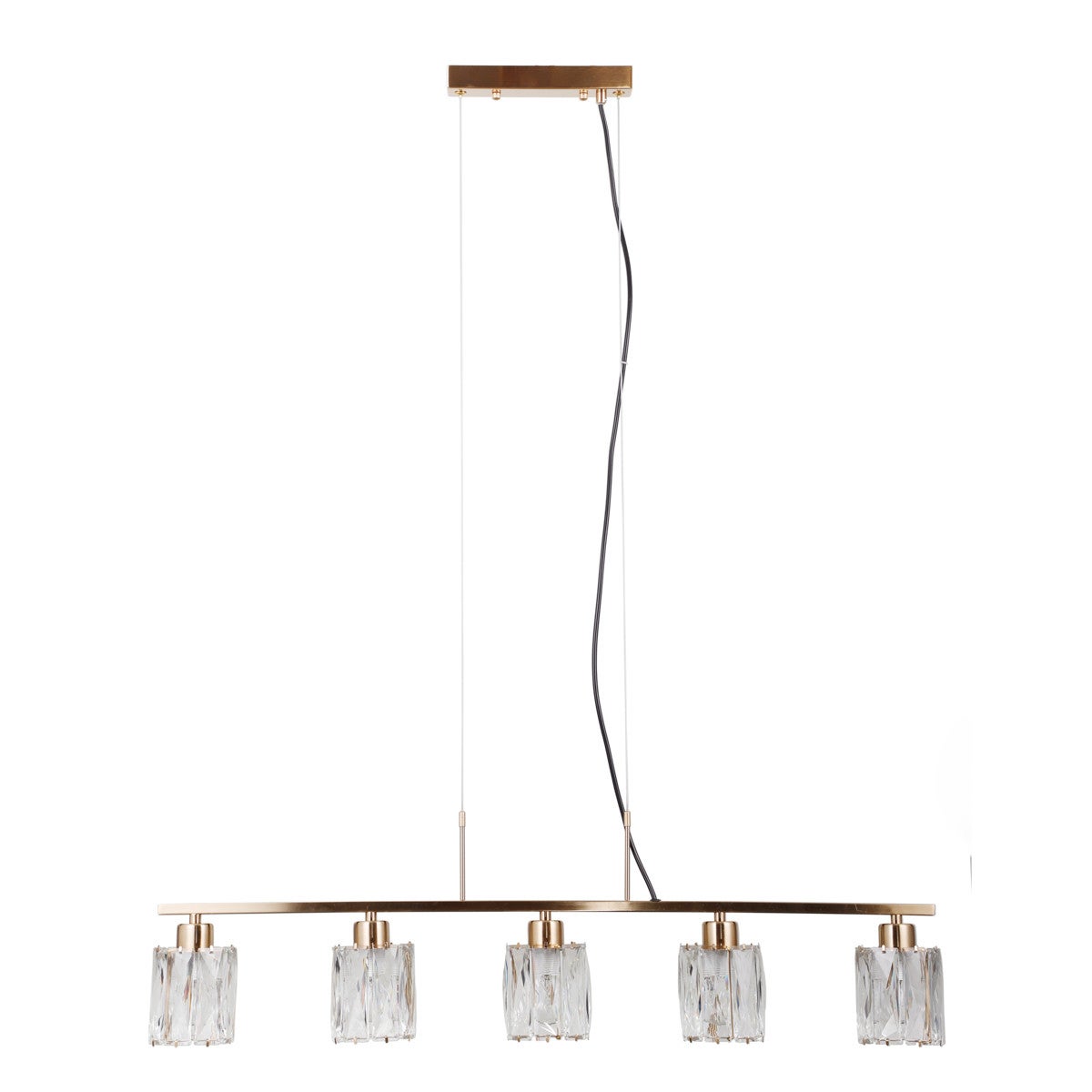 Lampa wisząca SIMONA złota 5 x E14 x 40W wym: 110 x 85 x 10 cm Italux