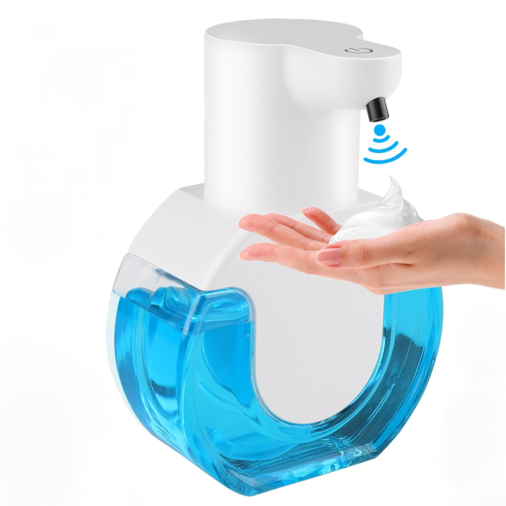 Automatyczny dozownik mydła, dozownik mydła w piance, uzupełniany (1 szt., 420 ml, biały)