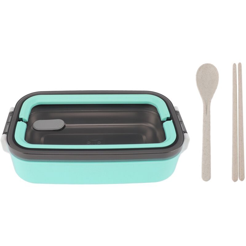 Izolowany lunchbox wykonany ze stali nierdzewnej 304, szczelny, idealny na lunch do biura, szkoły lub dla uczniów - zielony