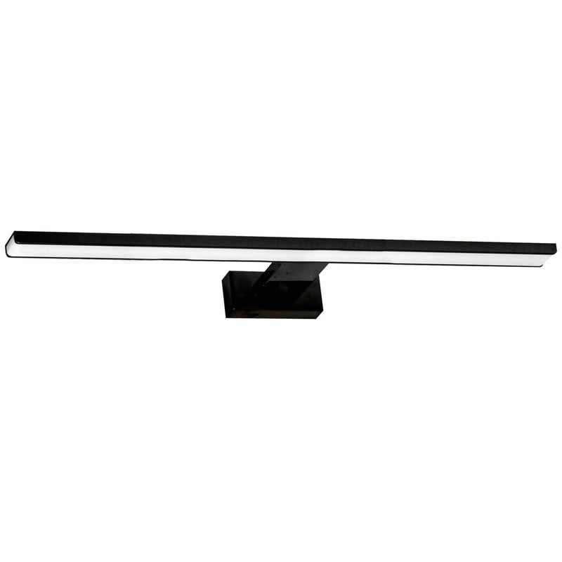 Kinkiet ścienny Shine czarno-biały LED 15W 4000K 1050lm wym: 4 x 80 x 11,5 cm akryl IP44 Milagro