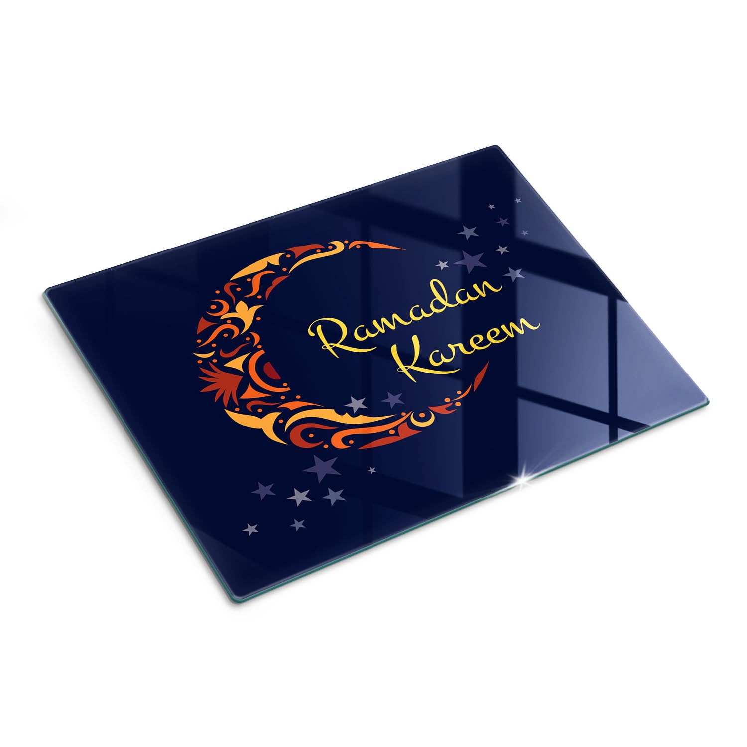 Hartowana deska kuchenna z dekoracyjną grafiką - Ramadan Kareem - 30x40 - Tulup