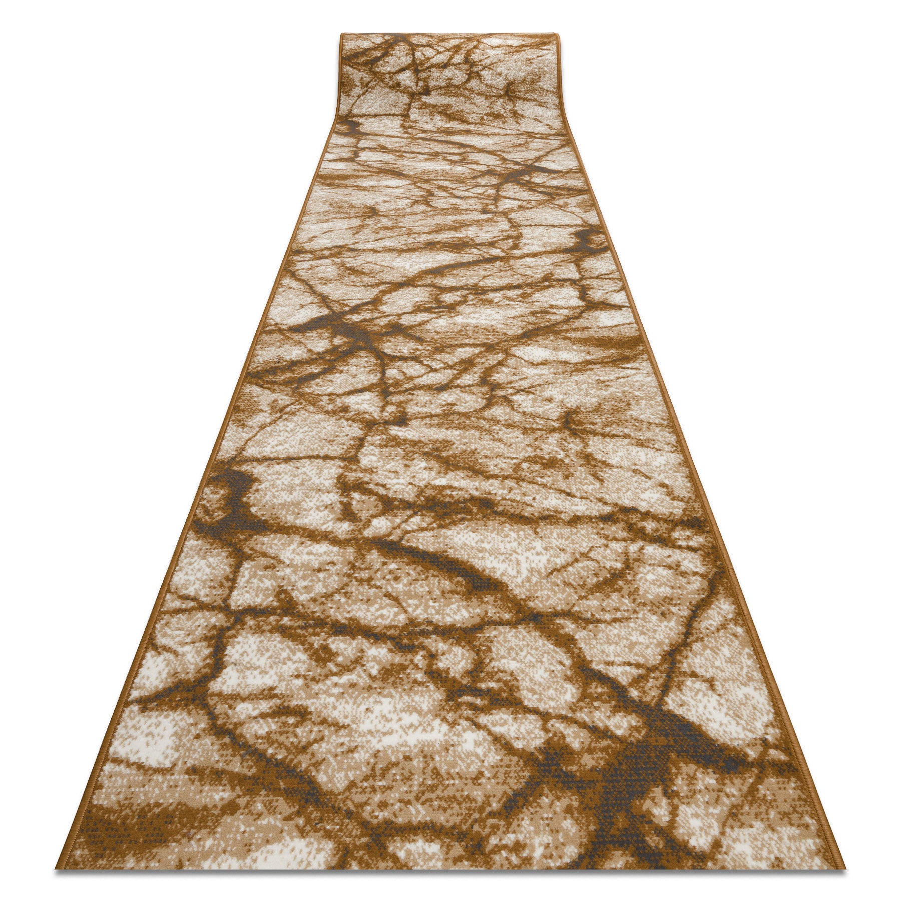 CHODNIK BCF MORAD Marmur beż / szare złoto 90 cm 90x700 cm
