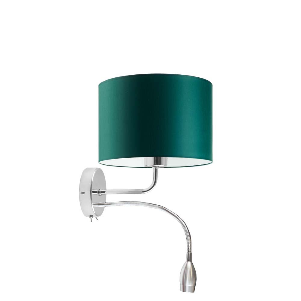 Kinkiet LED lampa ścienna lampa na ścianę z abażurem walec BLUES