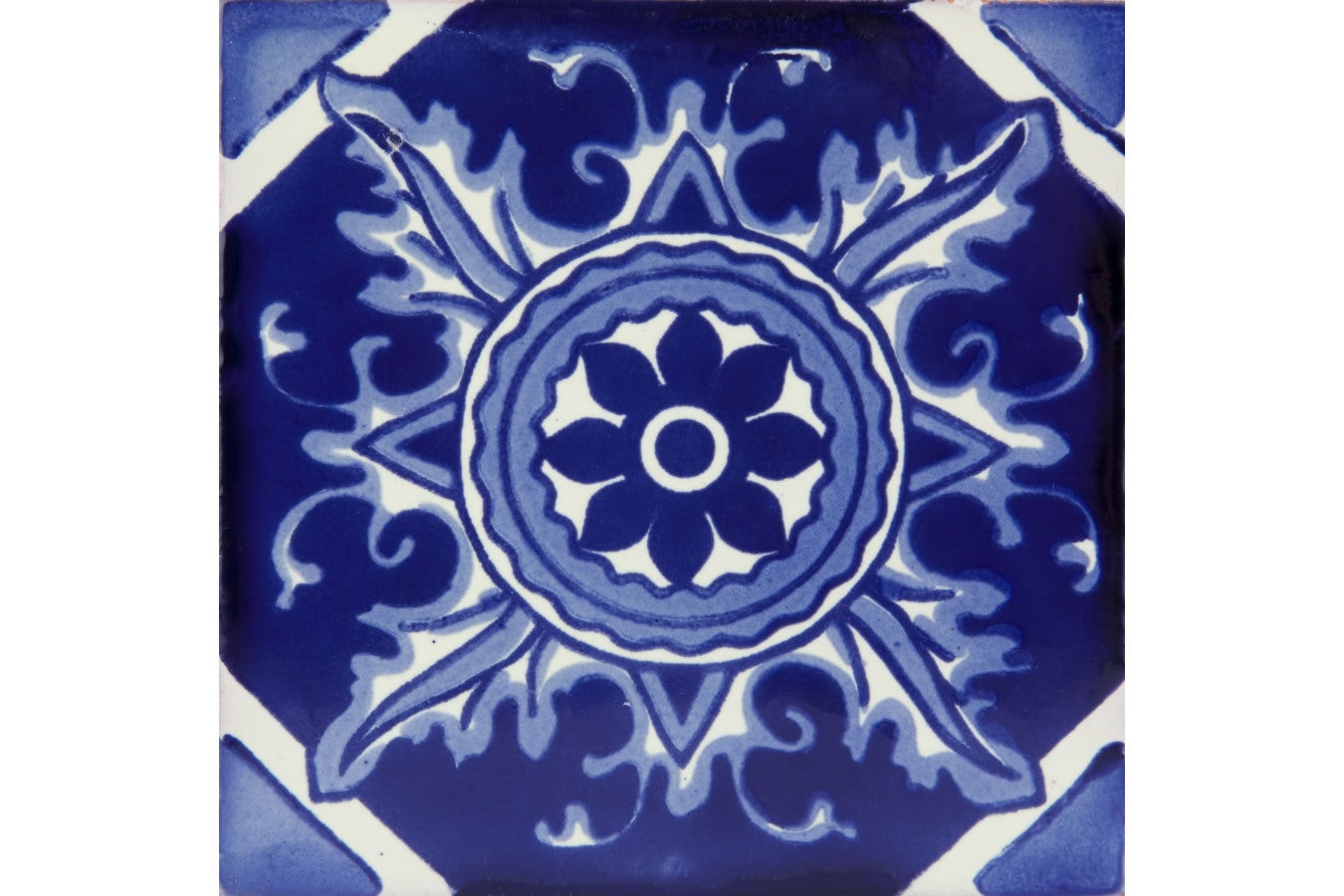 Meksykańskie płytki ceramiczne Jose – 30 unikalnych dekoracyjnych płytek ściennych z motywami 10,5x10,5 cm do łazienki, prysznica, kuchni