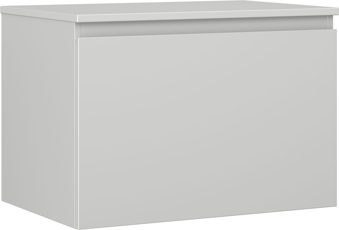 Mexen Orio szafka łazienkowa podumywalkowa 70 cm z blatem, 1 szuflada, szara mat - 91A10-07047-1-BFC62