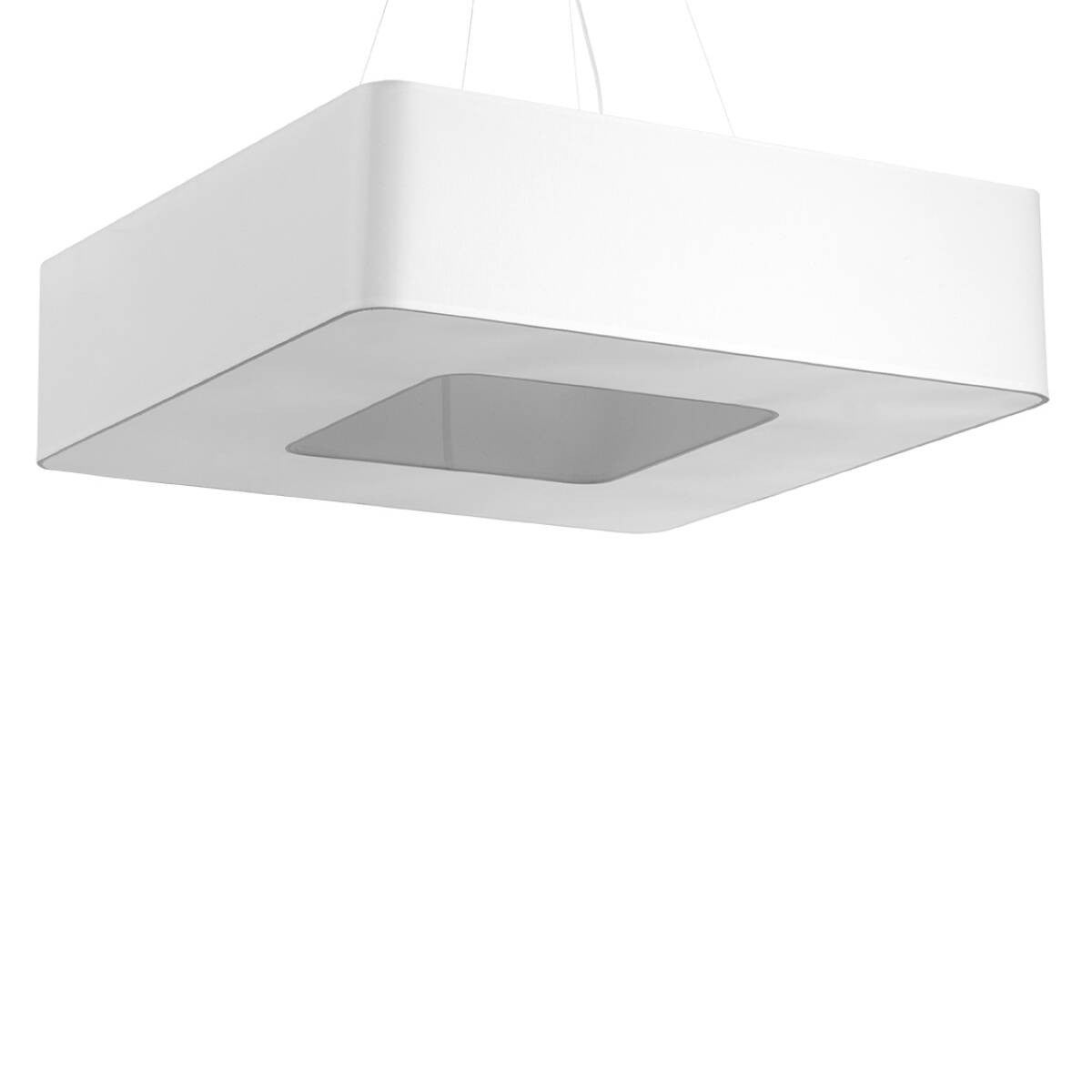 Lampa wisząca klosz kwadratowy biały 80 x 22 cm URANO 8xE27 15W SL.0827 Sollux Lighting