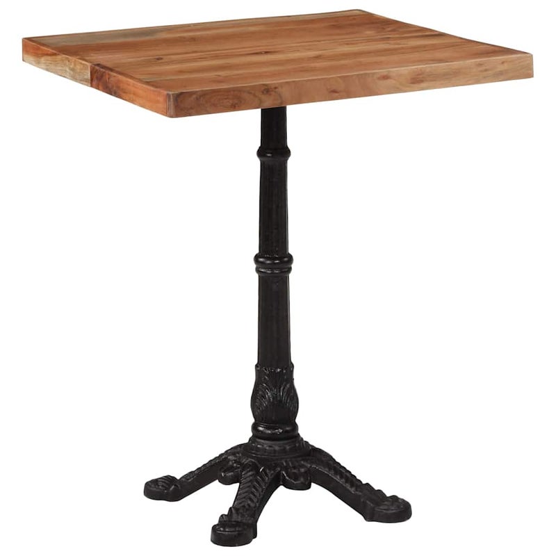 vidaXL Stolik bistro, 60x60x76 cm, lite drewno akacjowe