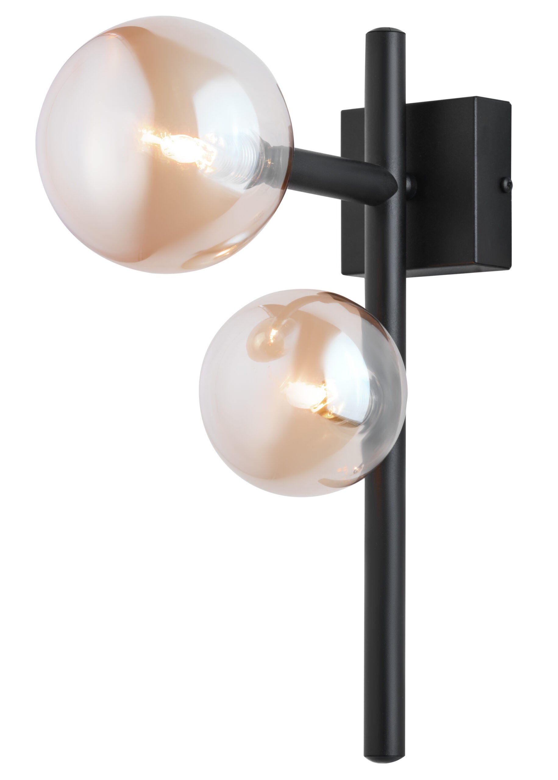 Kinkiet NEPTUN JUPITER czarny/brązowy G9 36x12x26 cm 1 szt.