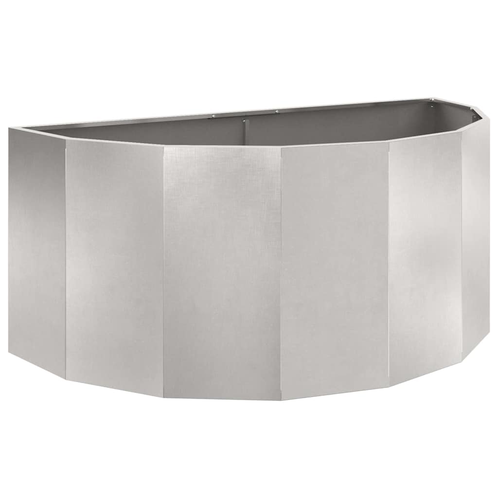 Donica Srebrny 120 x 60 x 50 cm Stal nierdzewna