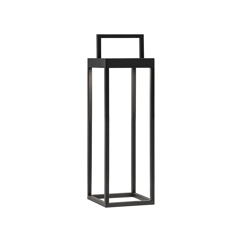 Latarnia solarna Soon, antracytowa, dioda LED 2,2 W, zasilana bateryjnie, IP54, wysokość 32,5 cm