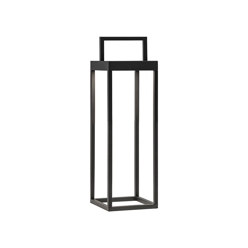 Latarnia solarna Soon, antracytowa, dioda LED 2,2 W, zasilana bateryjnie, IP54, wysokość 32,5 cm