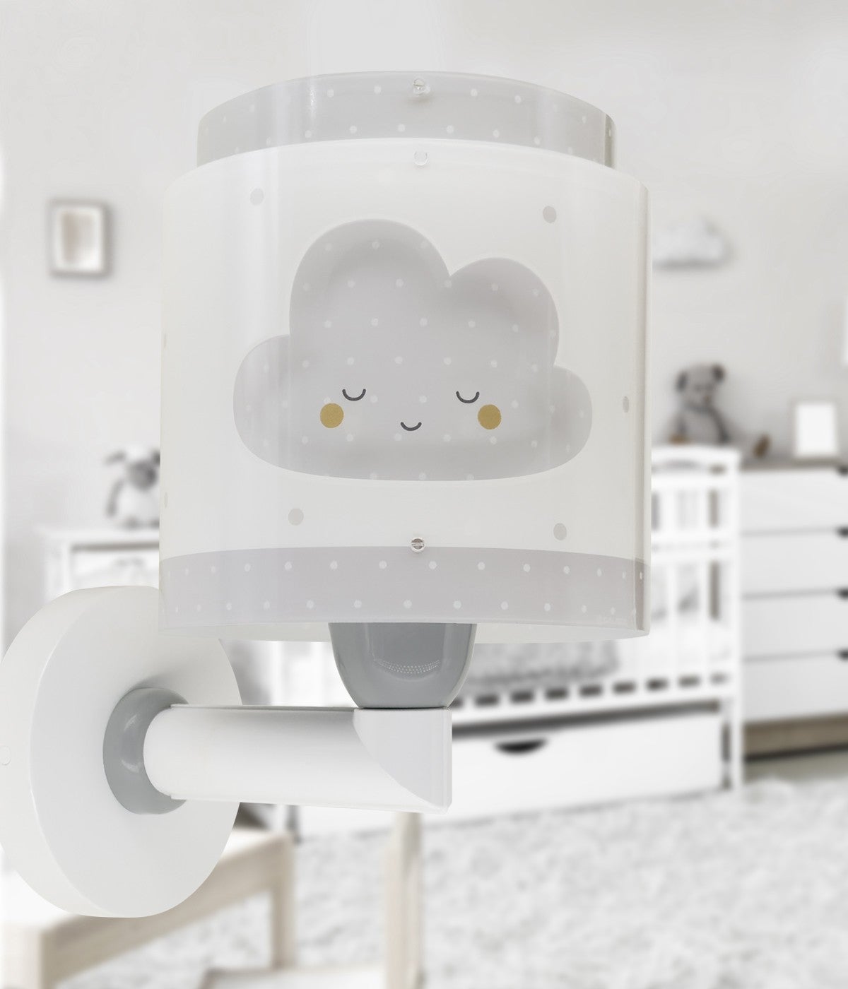 Kinkiet Baby Dreams - Chmura dla dzieci szara