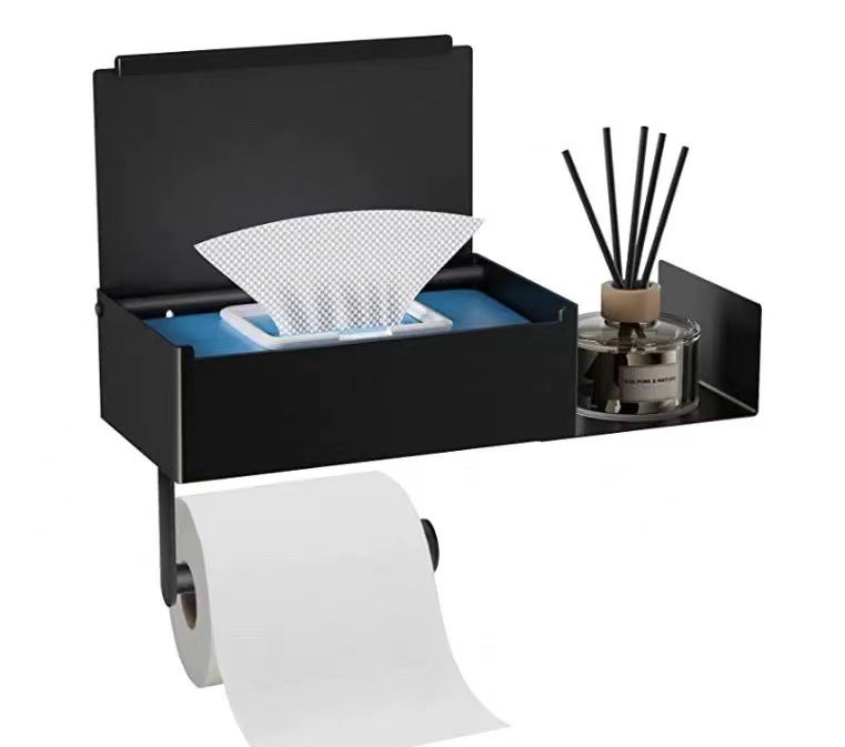 Uchwyt na papier toaletowy montowany na ścianie, uchwyt na papier toaletowy z klejem, dozownik papieru toaletowego montowany na ścianie bez wiercenia