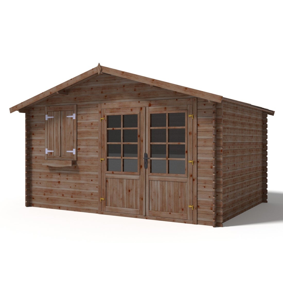 Domek ogrodowy ALTANKA 12 m2 - 4x3 m - 28 mm, drewniany, impregnowany, DOM595, 1szt.