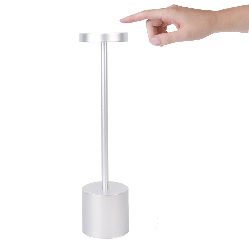 Argent bezprzewodowa lampa stołowa z możliwością ładowania metalowa lampka biurkowa LED o pojemności mAh z ładowaniem przez USB tryby kolorów łóżka