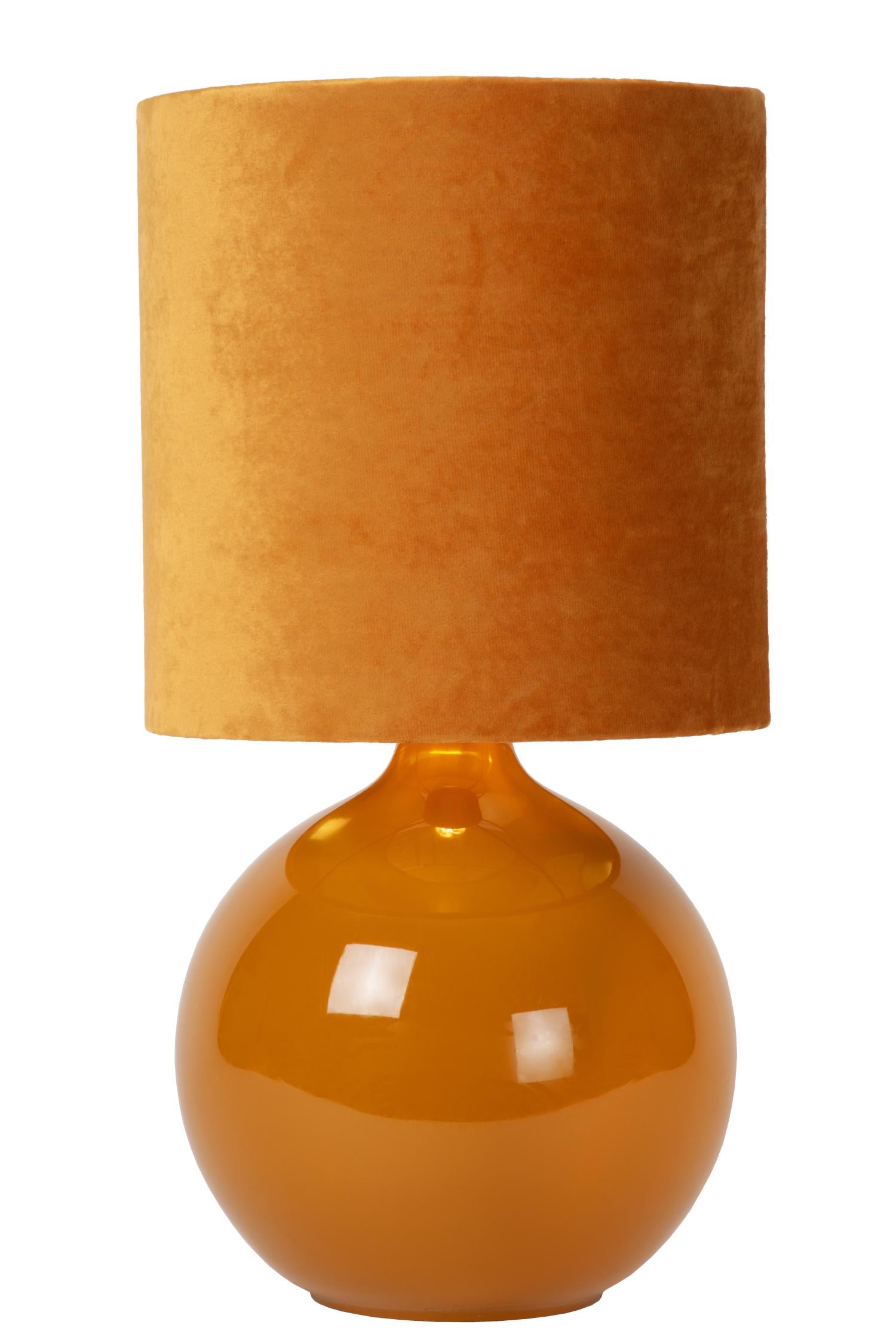 Lampa stołowa z abażurem Esterad żółta 1xE14x40W Lucide