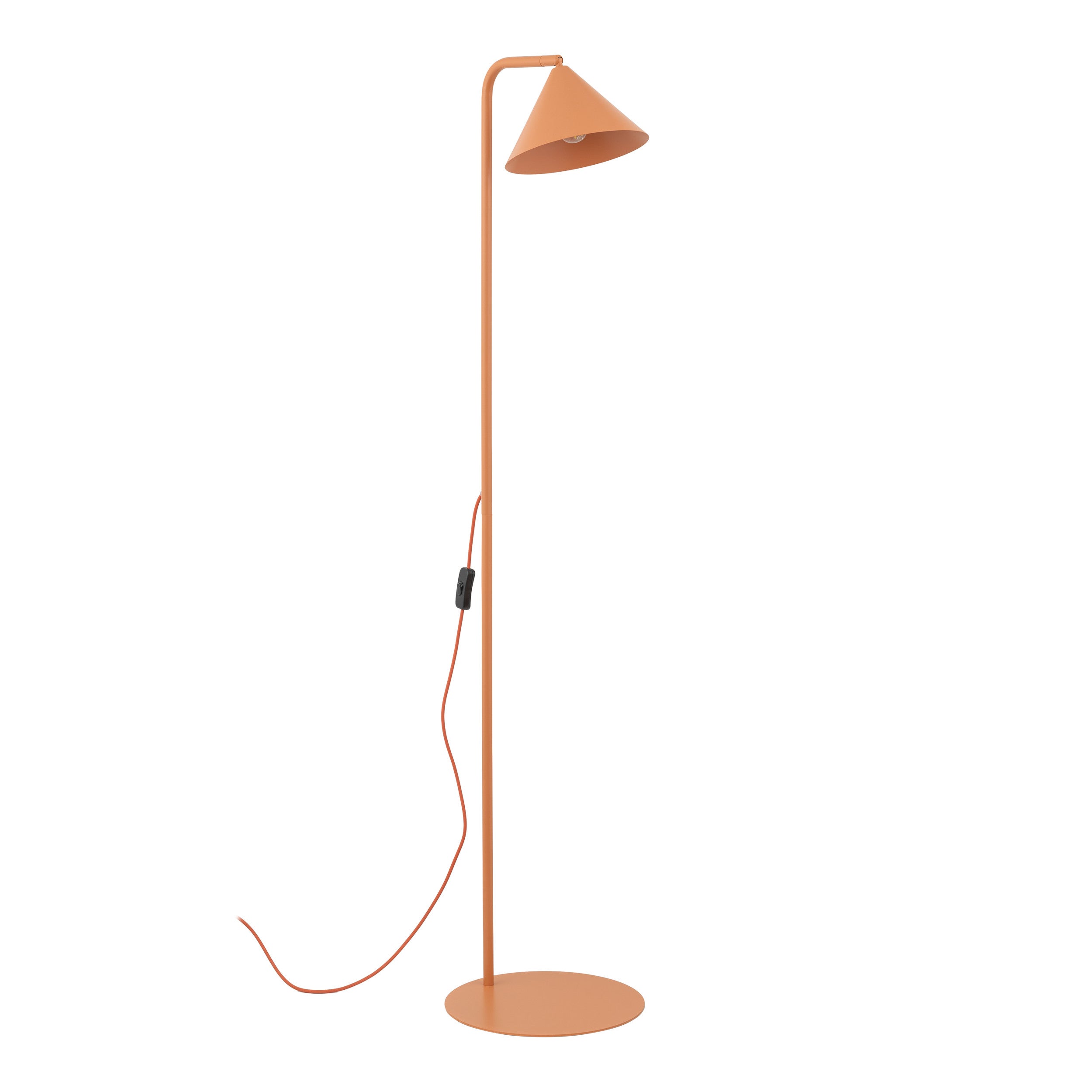Lampa Stojąca Łososiowa Stożek Metalowy Tk Lighting Cono E14 Salmon