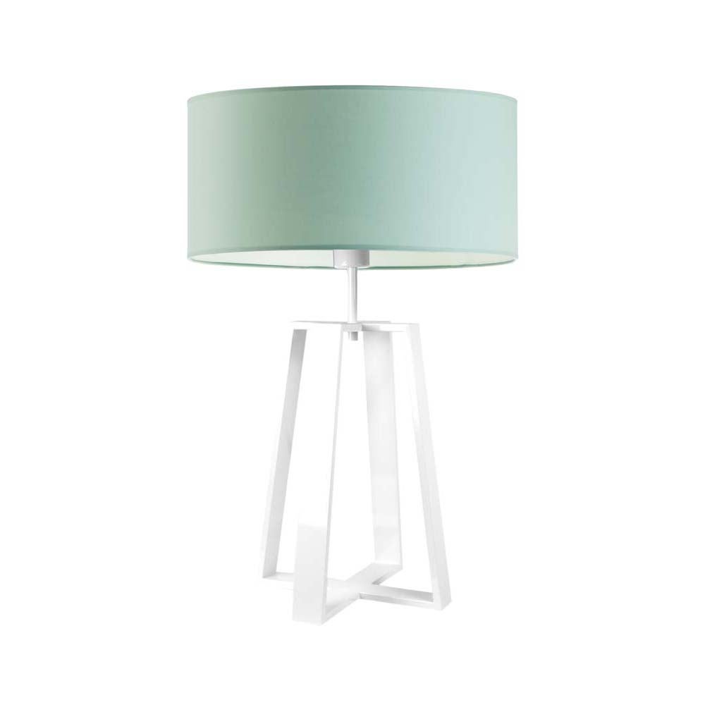 Lampka nocna na biurko lampa biurkowa LED z abażurem walec 40cm WENIS