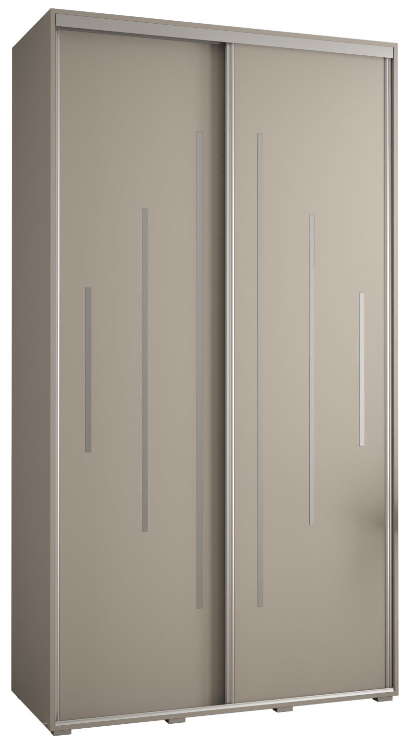 Szafa przesuwna wysoka Dakota 12 130 x 60 x 235,2 cm kaszmir + u. Srebrny - Abiks Meble