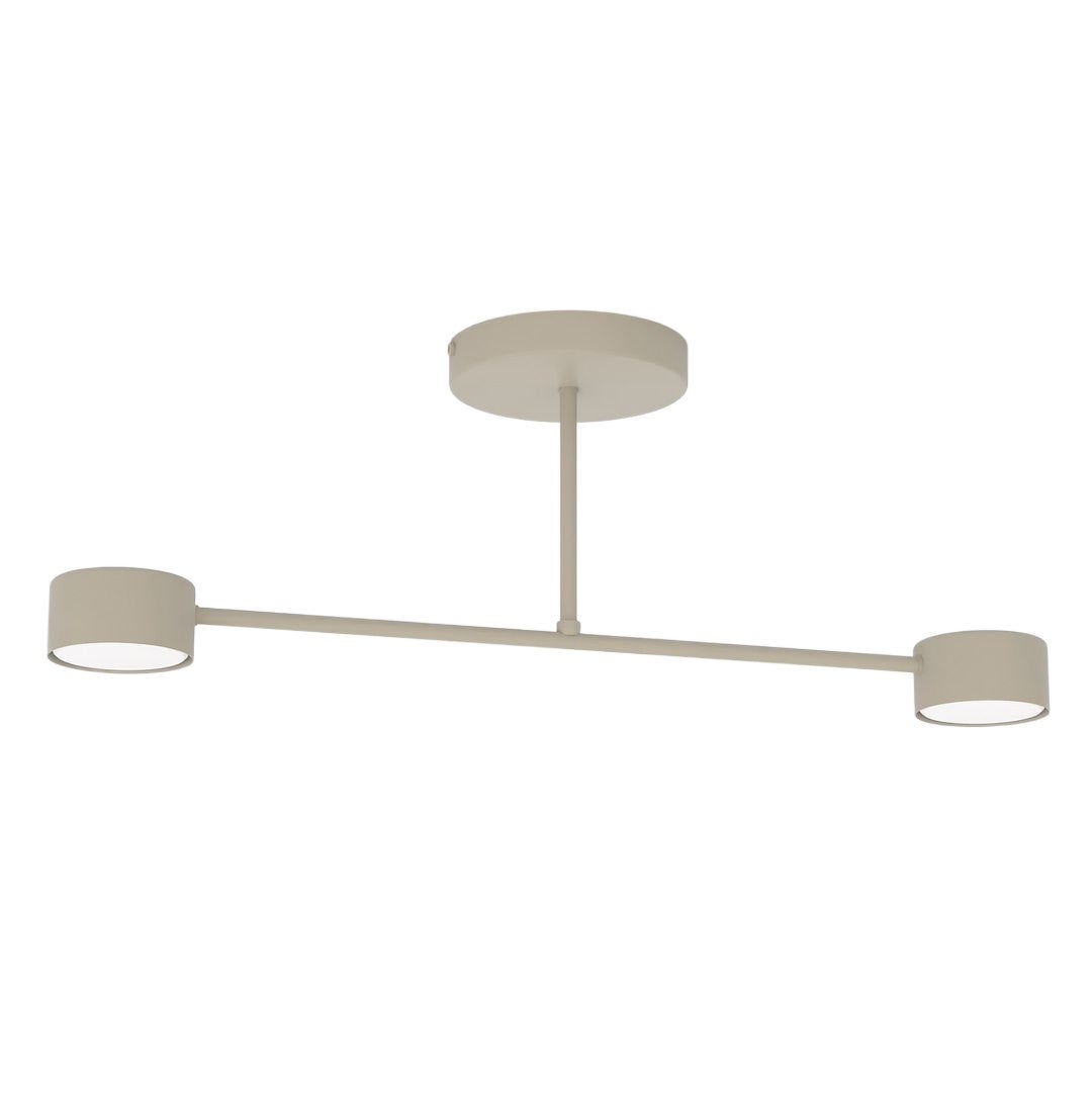 Lampa sufitowa spoty na sticku HALO beżowy 2xGX53x12W metal wym:20x60x8cm IP20 Emibig