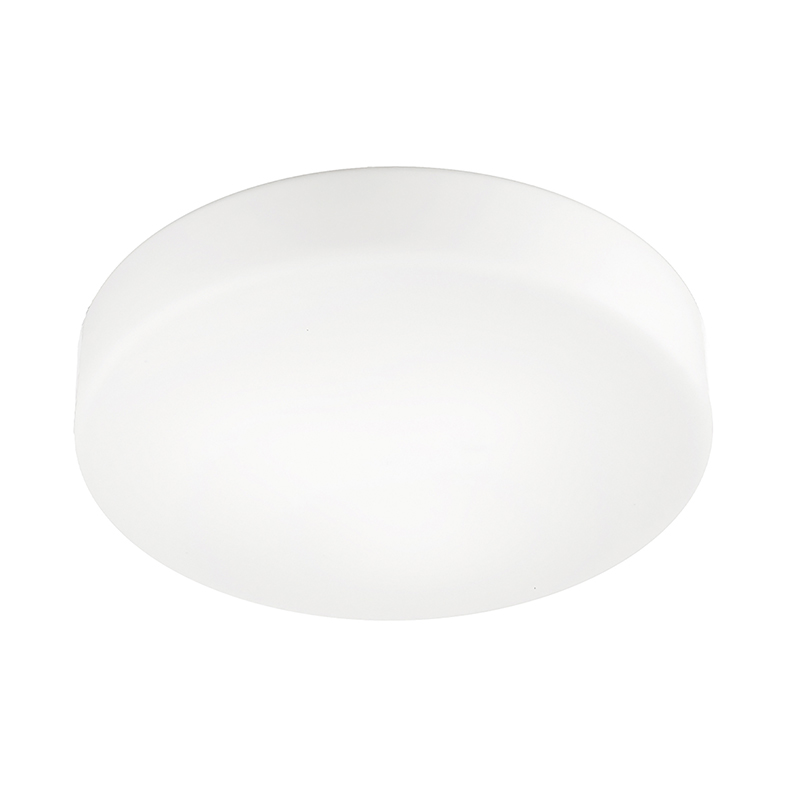 Okrągła lampa sufitowa Binnie, szkło satynowe, E27, IP20, 50 cm - Rossini Group - Duża lampa wewnętrzna