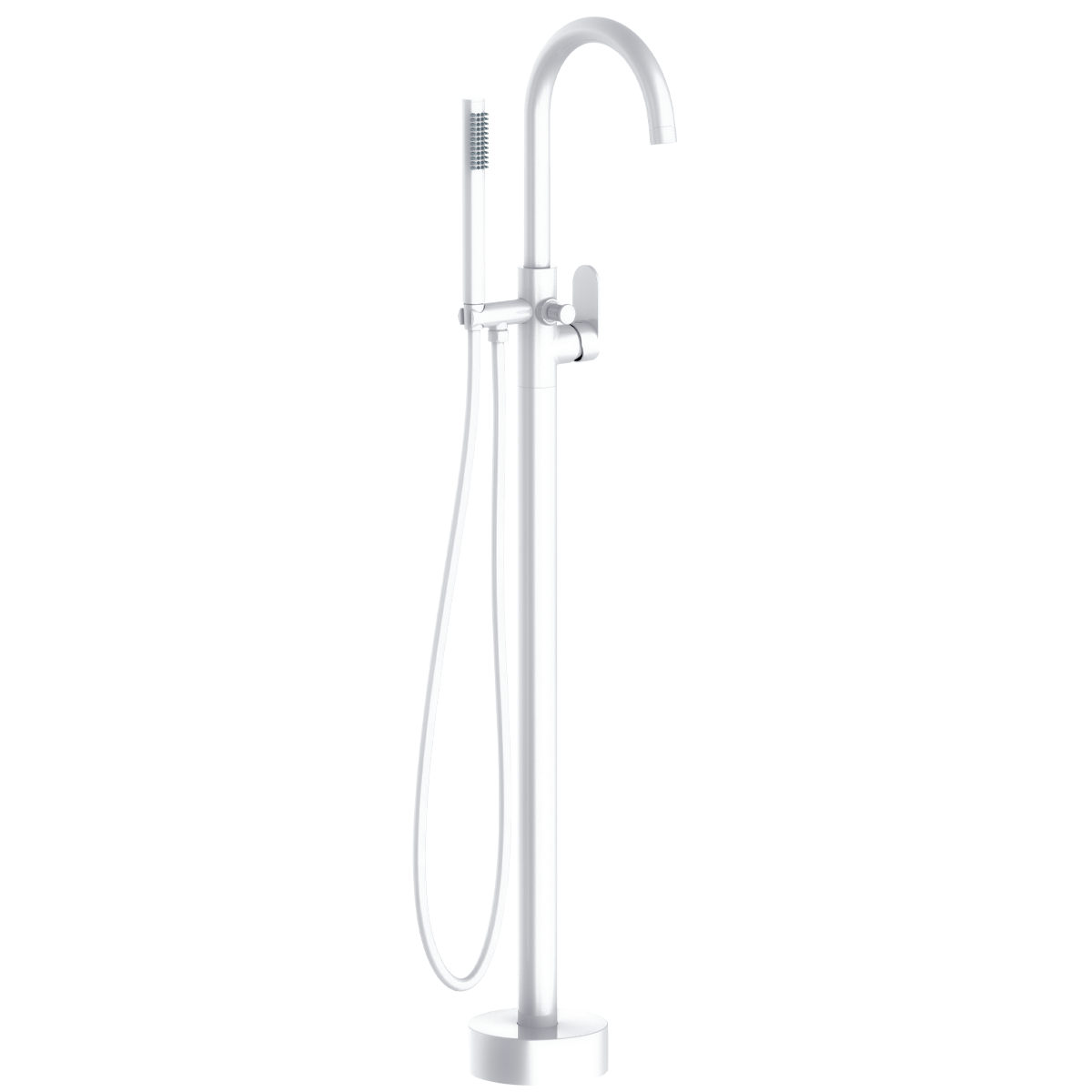 ESSEBAGNO Charme wolnostojąca mechaniczna bateria wannowa - matowa biel