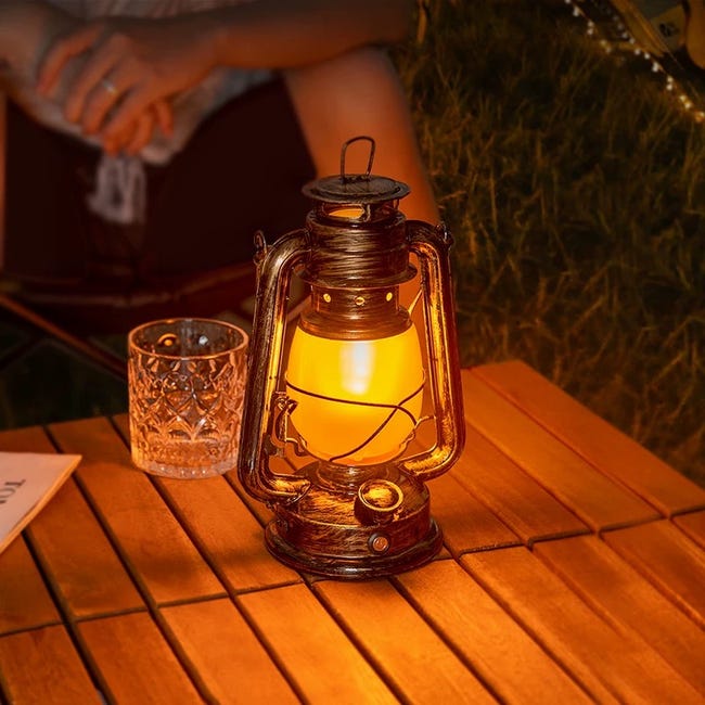 Lampa kempingowa, oświetlenie kempingowe, latarka zewnętrzna, ładowanie słoneczne i ładowanie typu C, temperatura barwowa 2400 K - 36*16*16 cm