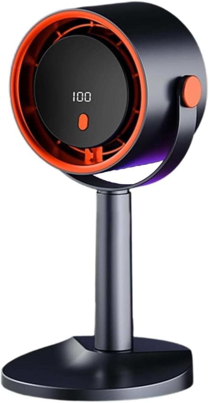 Lekki wentylator USB ze 100 prędkościami i wbudowaną baterią