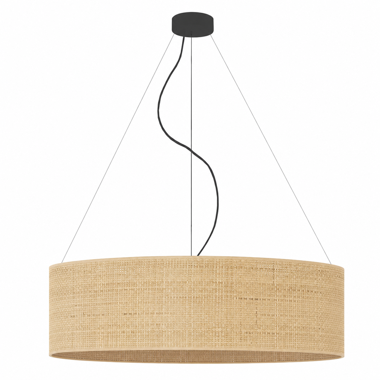 Lampa sufitowa żyrandol lampa wisząca z abażurem walec 80 cm BLUES