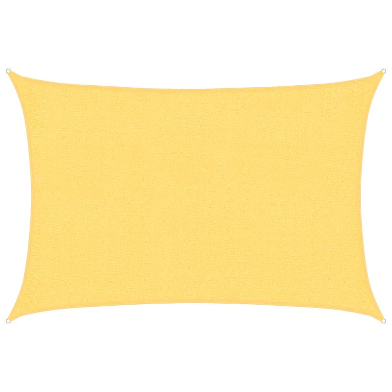 Beżowy żagiel przeciwsłoneczny zewnętrzny, 160 g/m², 2 x 3 m, HDPE, do ogrodu, tarasu lub balkonu