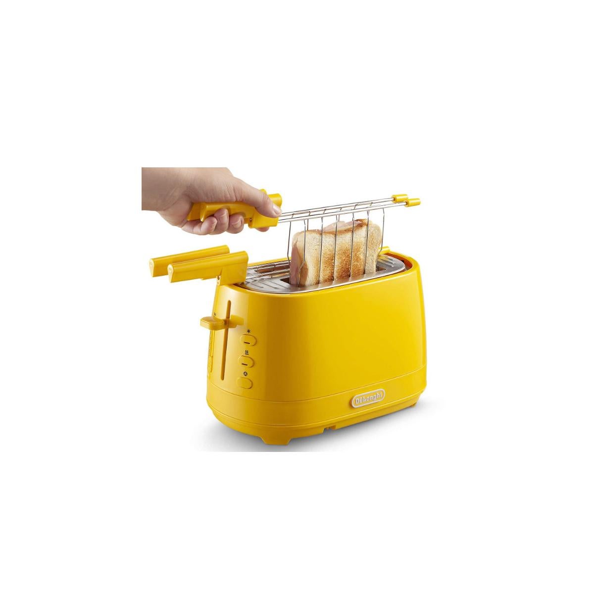 Toster De'Longhi CTLAP2203.Y żółty 2 kromki 550 W